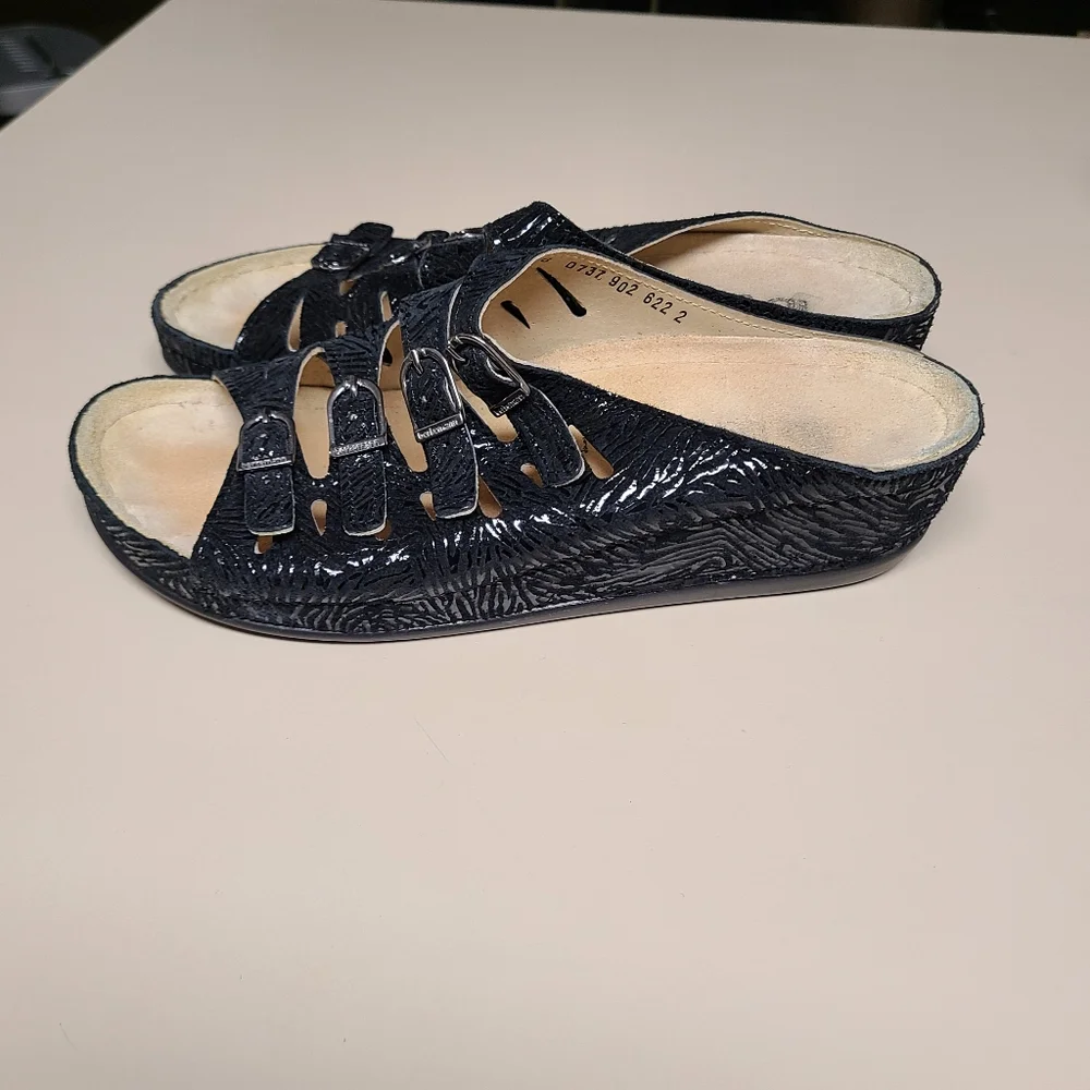 Berkemann Hassel zebra print sandals size 6 - Picture 2 of 9